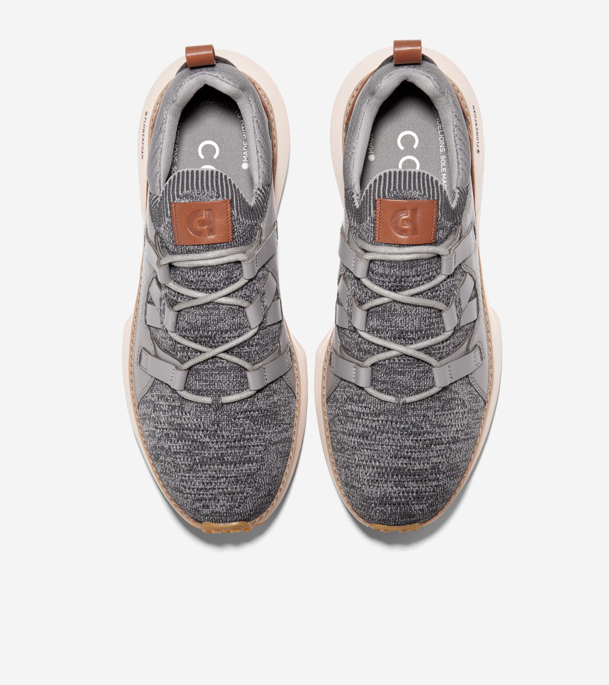 Cole haan grandmøtion gray stitchlite lace ups hot sale